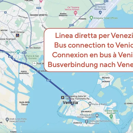 Appartamento 4 Posti, Via Facile Per Venezia Mestre